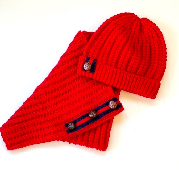 Unisex Kids Acrylic Hat and Infinity Scarf set, NWOT - Picture 1 of 8